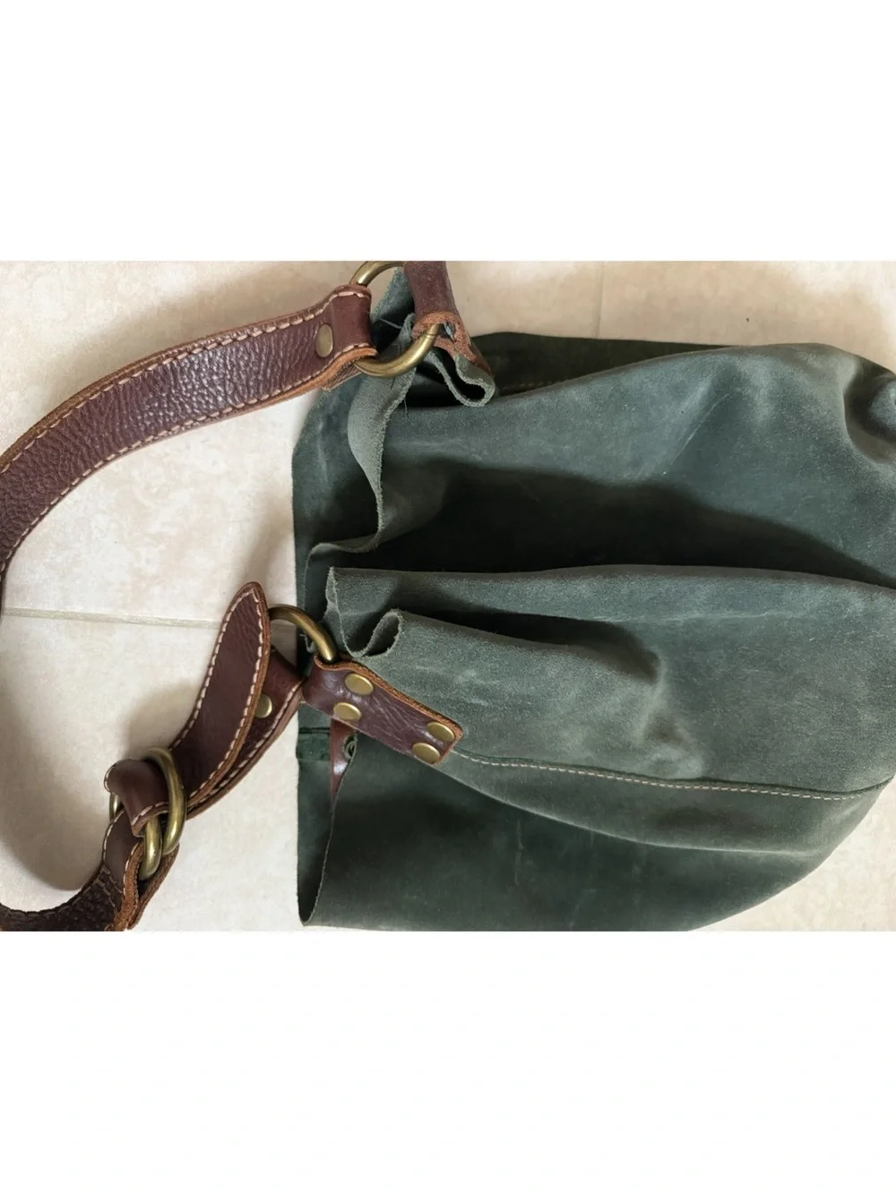 Lucky Brand Suede Hobo Bag
